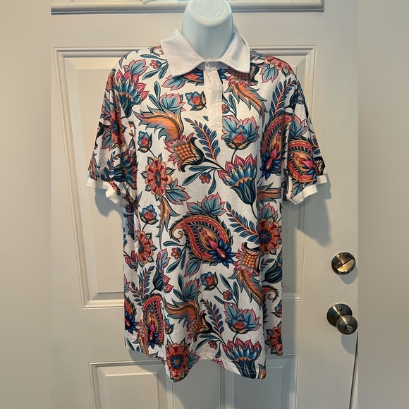 Hawaiian Shirt for Men – Floral Print – Size S – Casual Beach Button-Down – NWOT - Picture 3 of 10